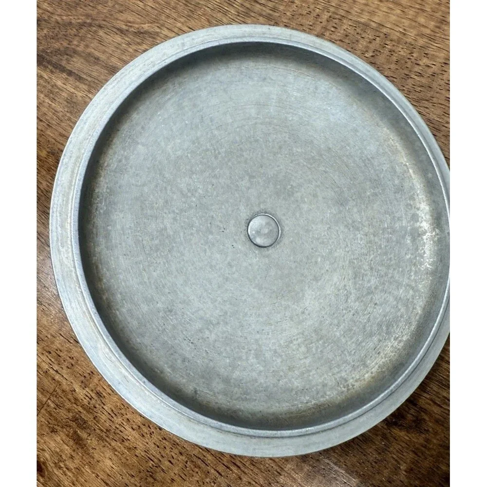 Round Aluminum Cookware Lid w/ Black Knob Handle, Silver/Black, Electric/Gas