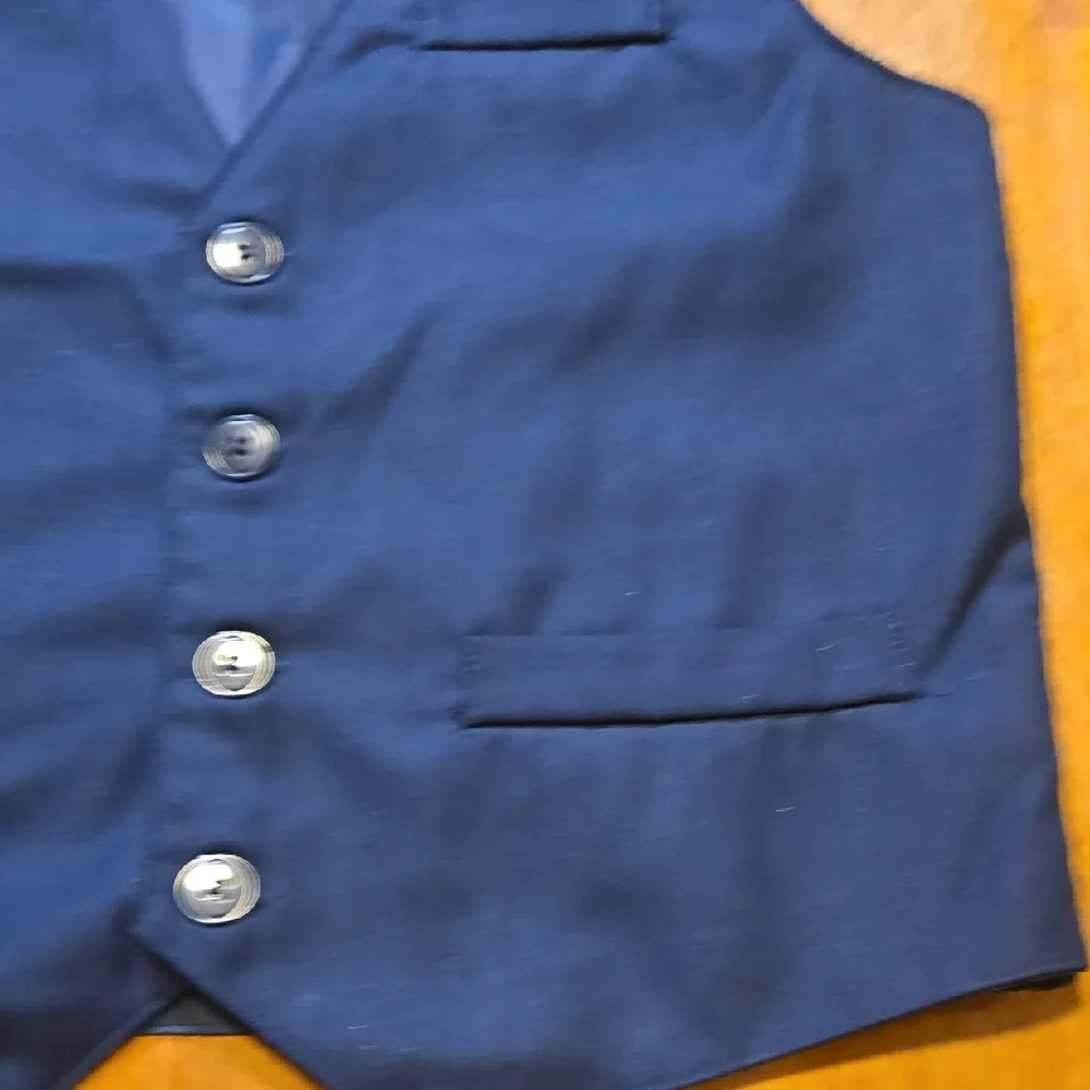Special Editions Boys‎ 10 Classic Navy 4 Button V-Neck Wedding Party Piano Vest
