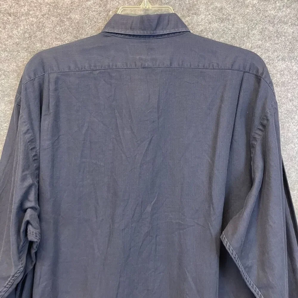 POLO RALPH LAUREN‎ Shirt Men’s Large Blue Harlow Cotton Long Sleeve Button Down