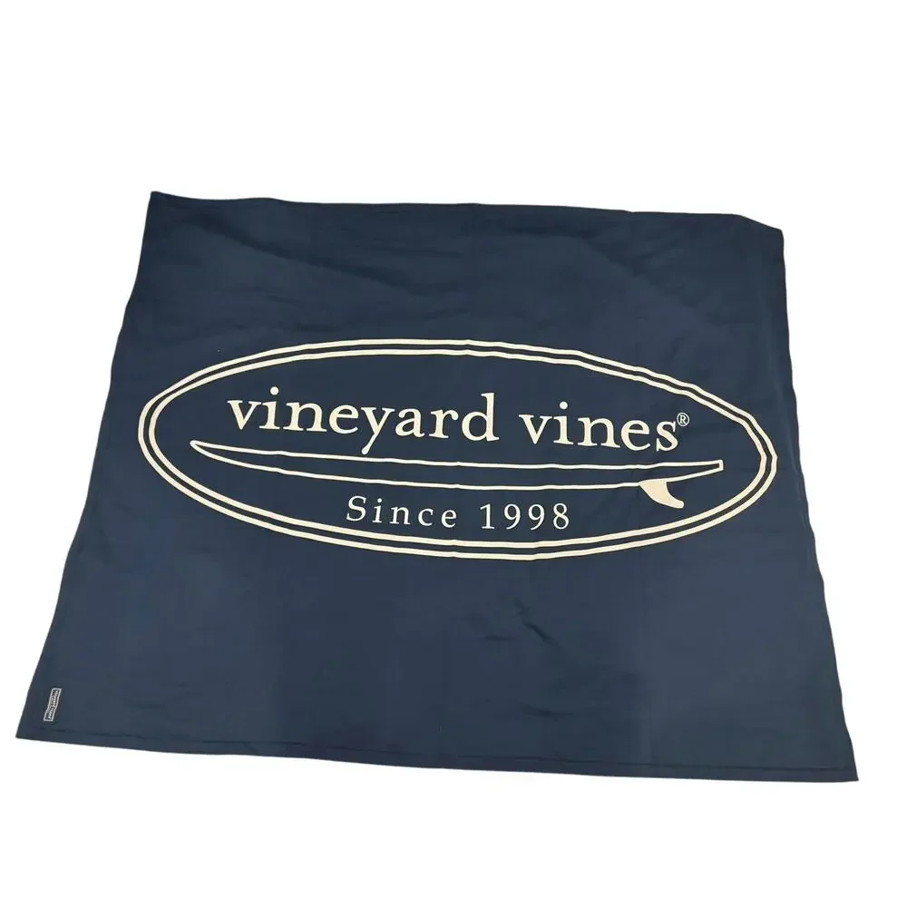 Vineyard Vines Fleece Blanket Blue Blazer 70x50