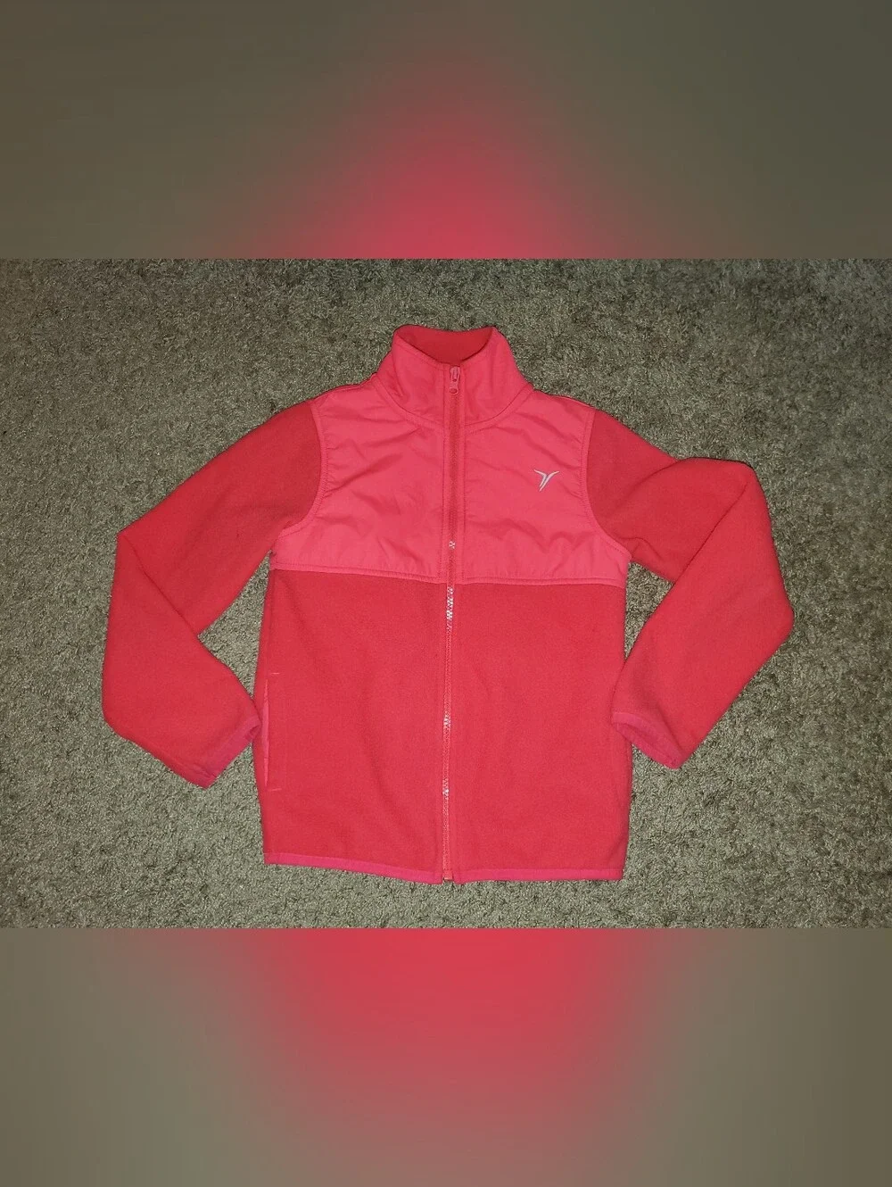 Old Navy Bright Pink Full Zip Jacket- Size M (8)