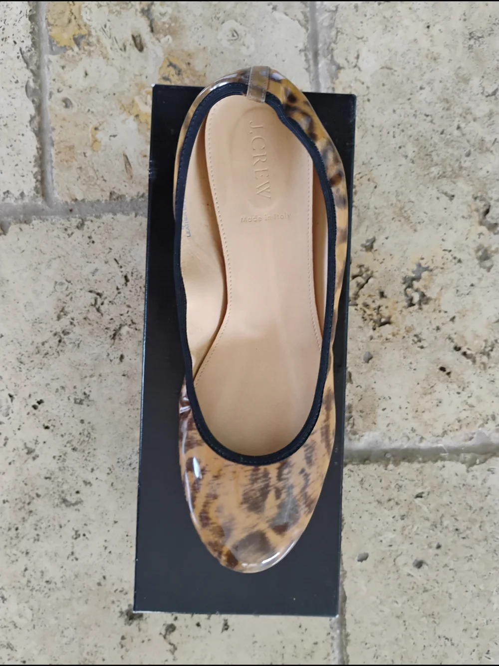 J. Crew patent leopard