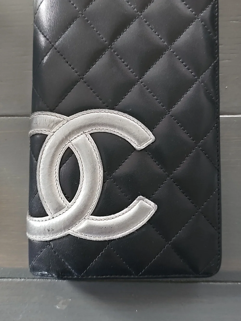 CHANEL black calfskin