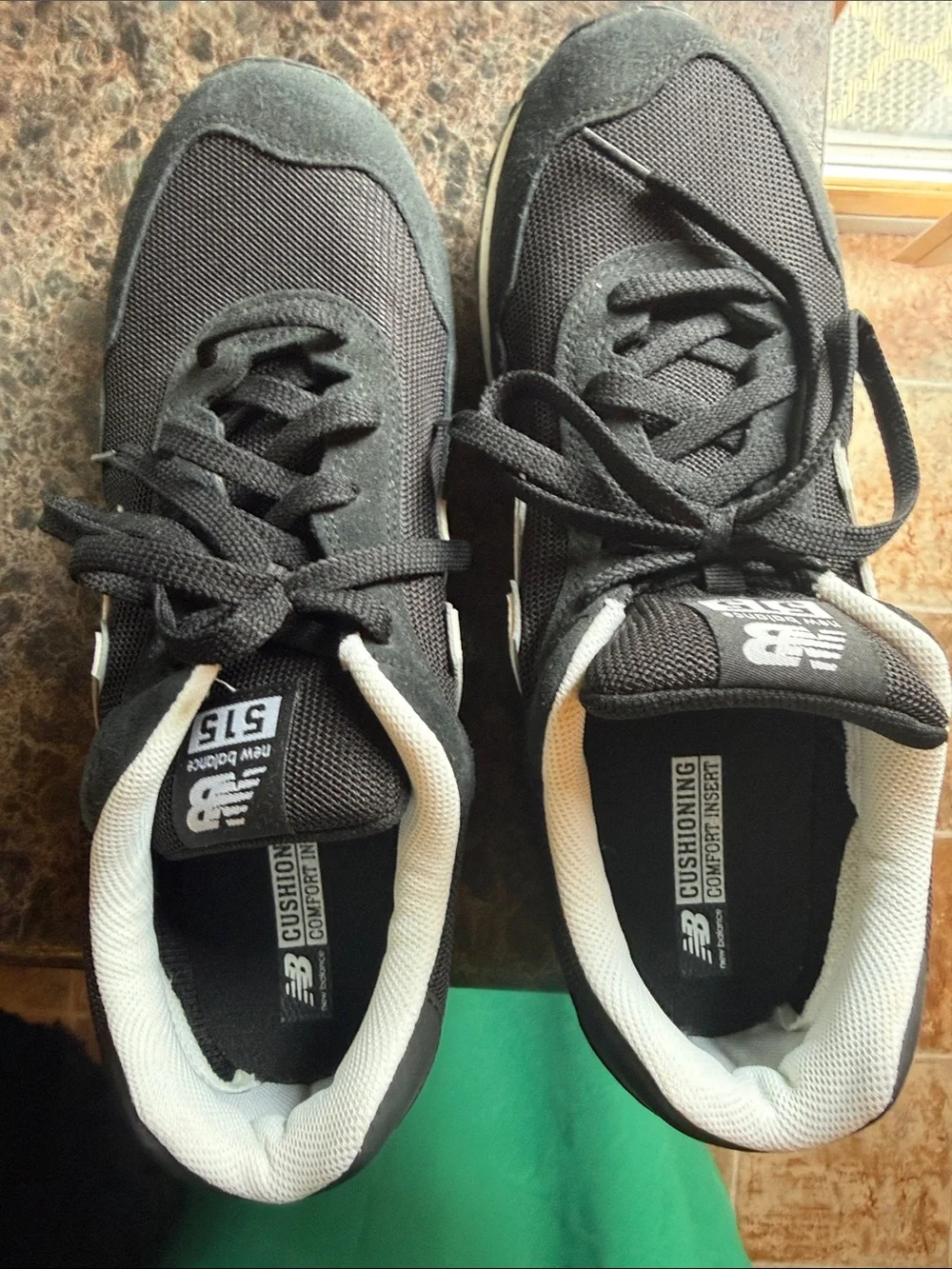 New Balance 515 Men’s Black and White Sneakers