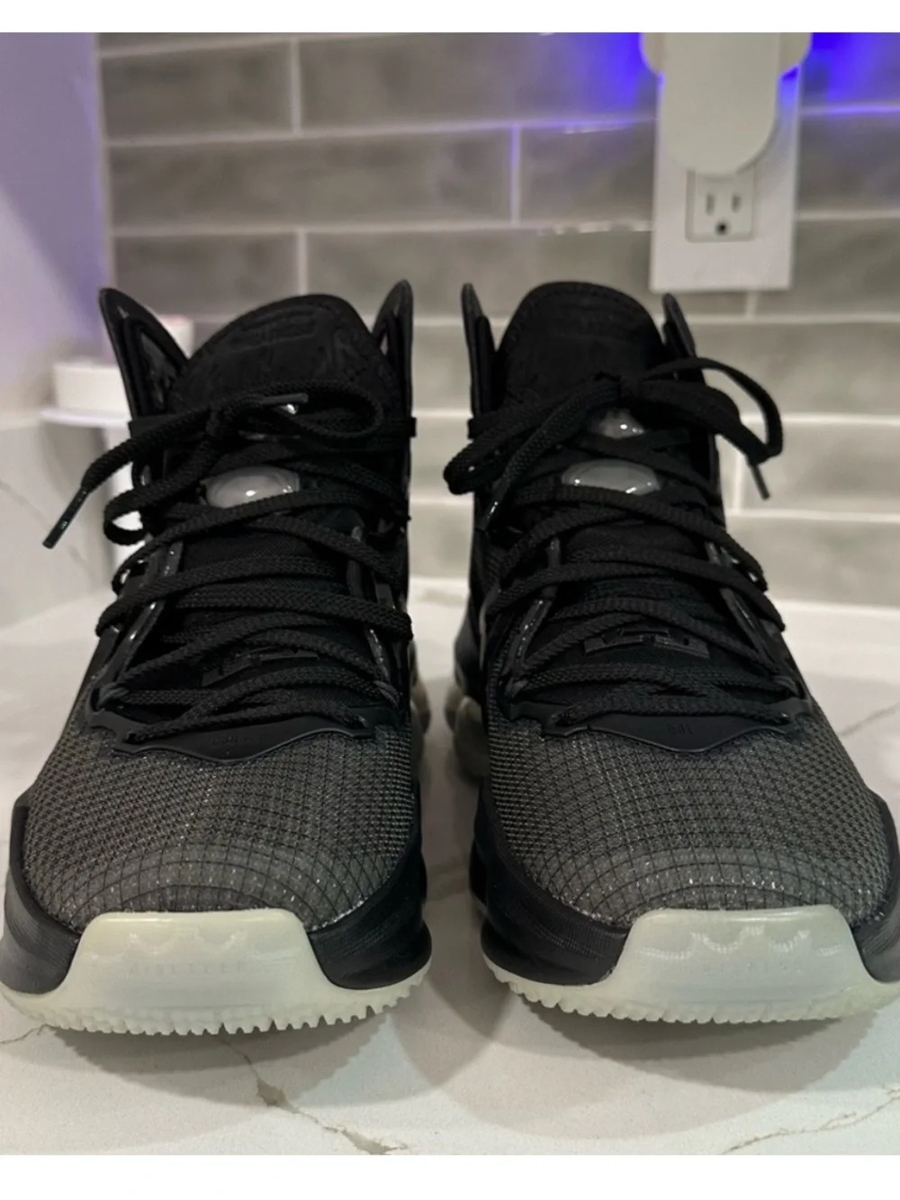 Nike LeBron XIX Sneakers. Youth Size 5.5 Color Black.