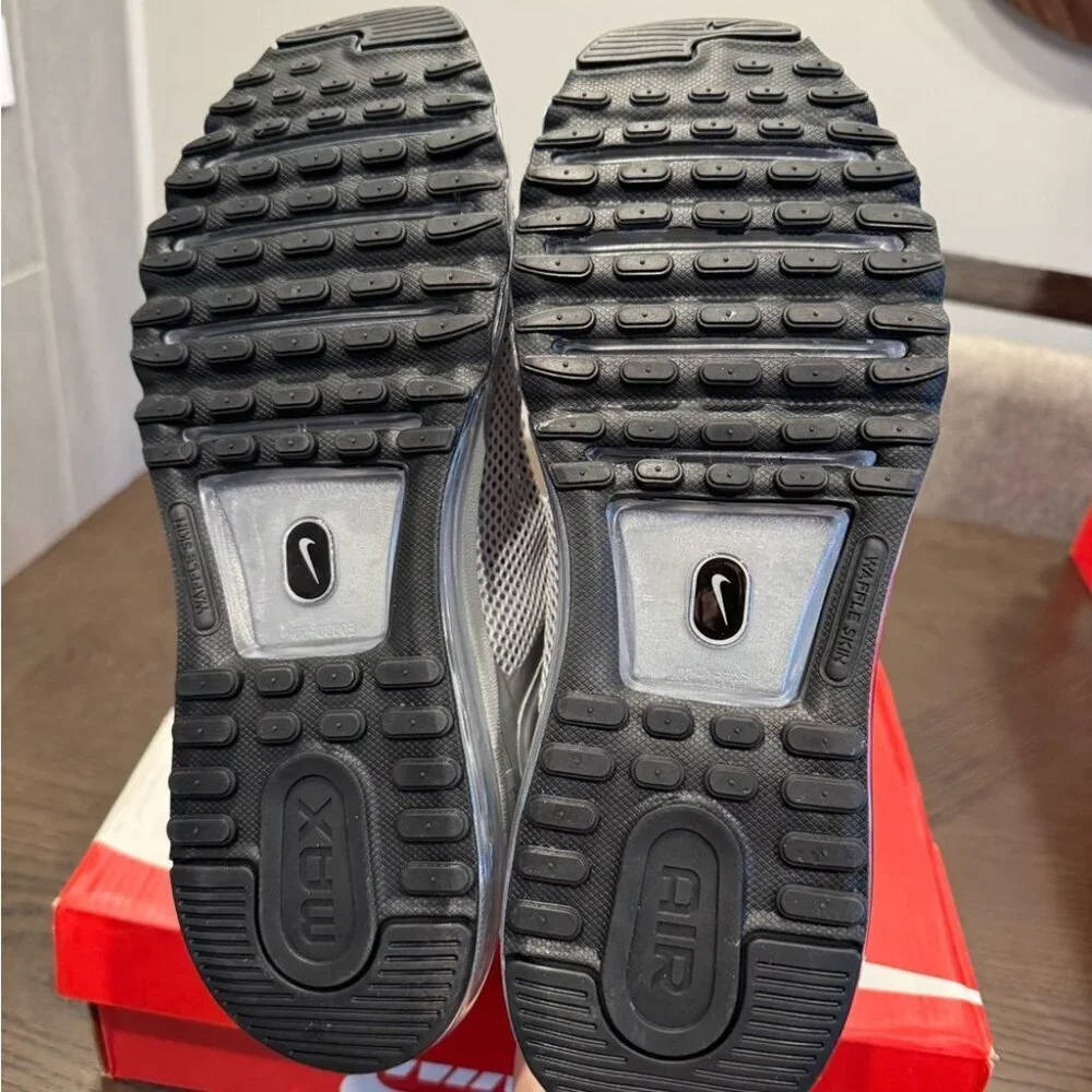 Nike Silver Air Max Running Shoes