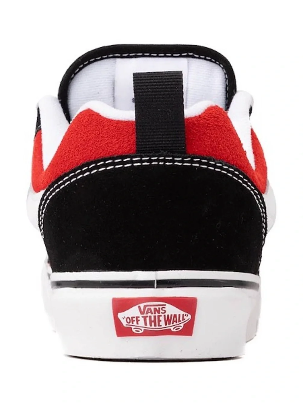 Vans Knu Skool Skate Shoe - Red / True‎ White / Black (21)