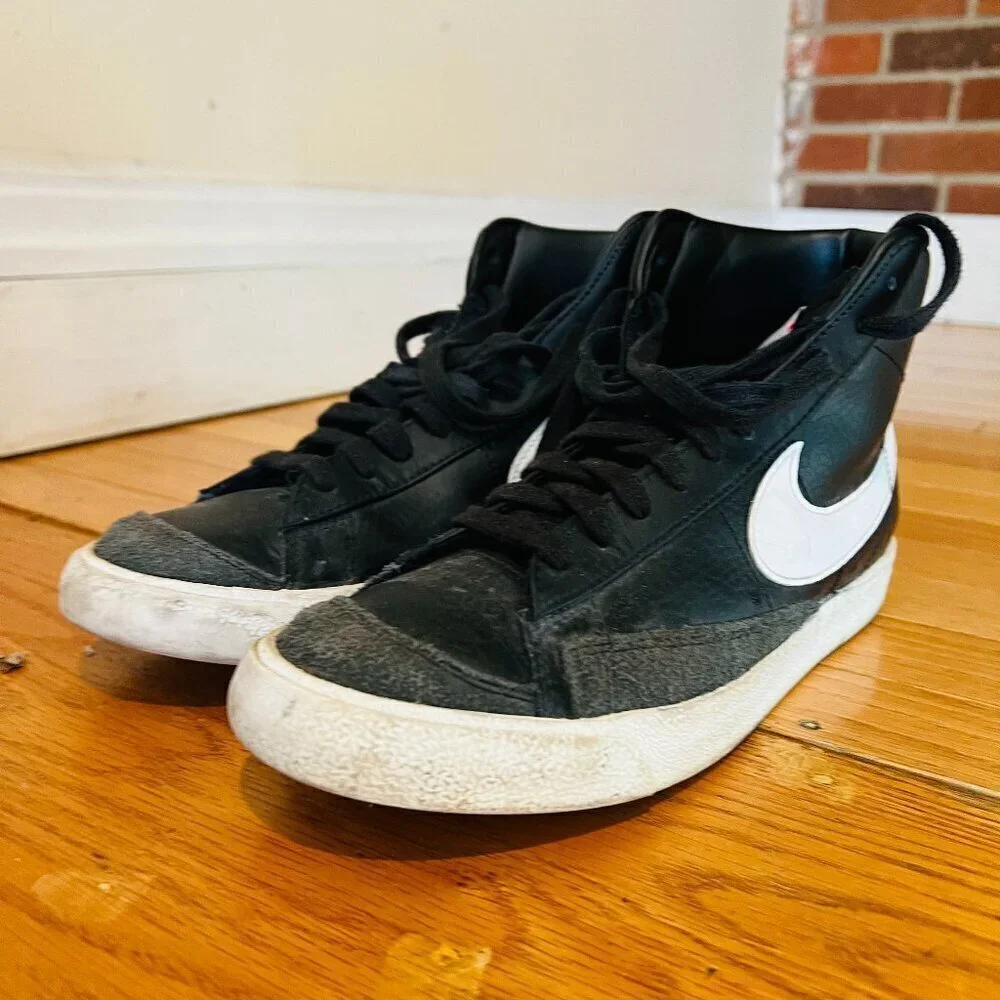 Nike Blazer Mid 77 Vintage Men's Size 9 US BQ6806-002 Black Athletic Shoes
