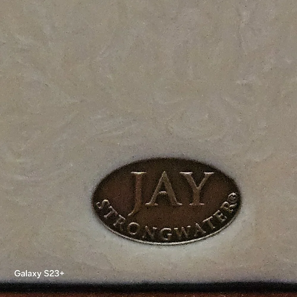 RARE JAY STRONGWATER BEE FLOWER DELFT GARDEN TRAVEL FOLDING CRYSTAL ENAMEL FRAME