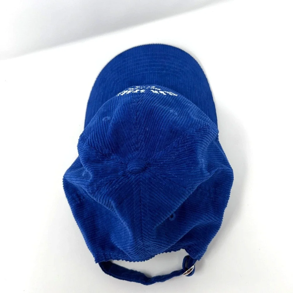 Palm Springs Health Club Corduroy Hat Cap Strapback Adjustable Blue Embroidered