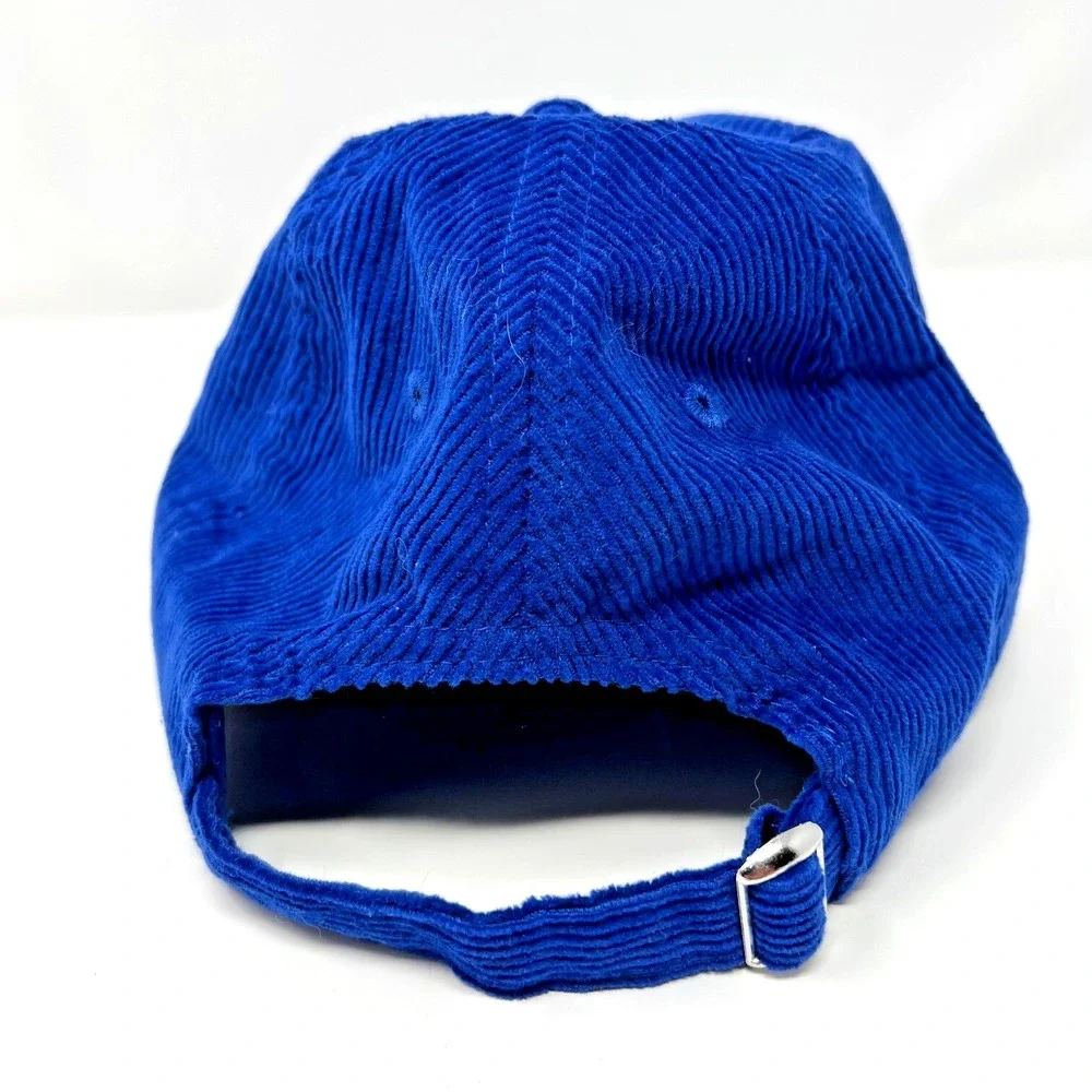 Palm Springs Health Club Corduroy Hat Cap Strapback Adjustable Blue Embroidered