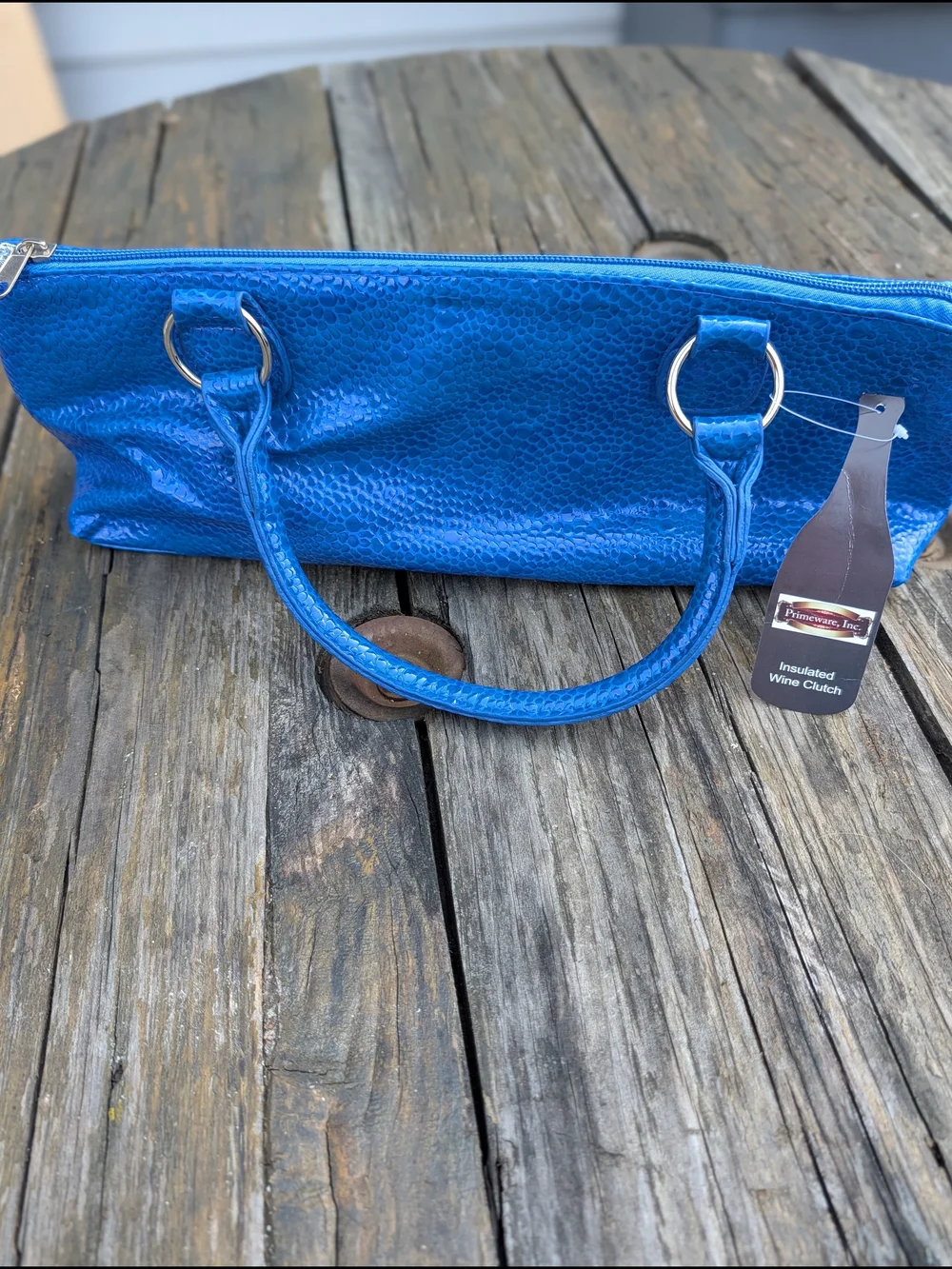 Brand New Vibrant Blue Insulated Wine Clutch by Primaware, Inc.