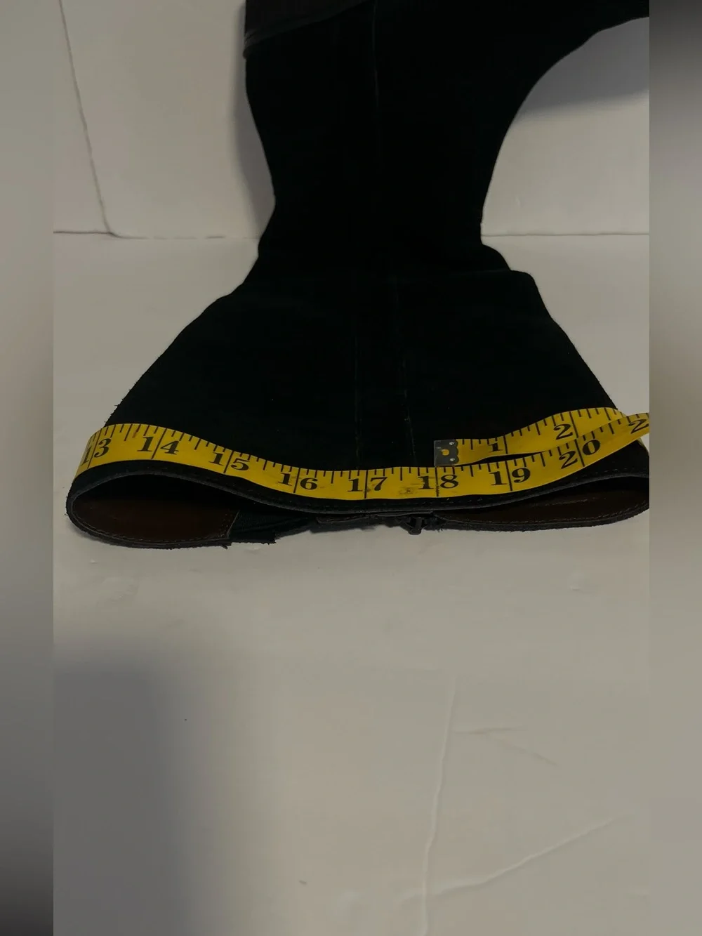 White Mountain Women’s Altitude Calf Knee High  Black Suede  Boots Size 7 1/2M