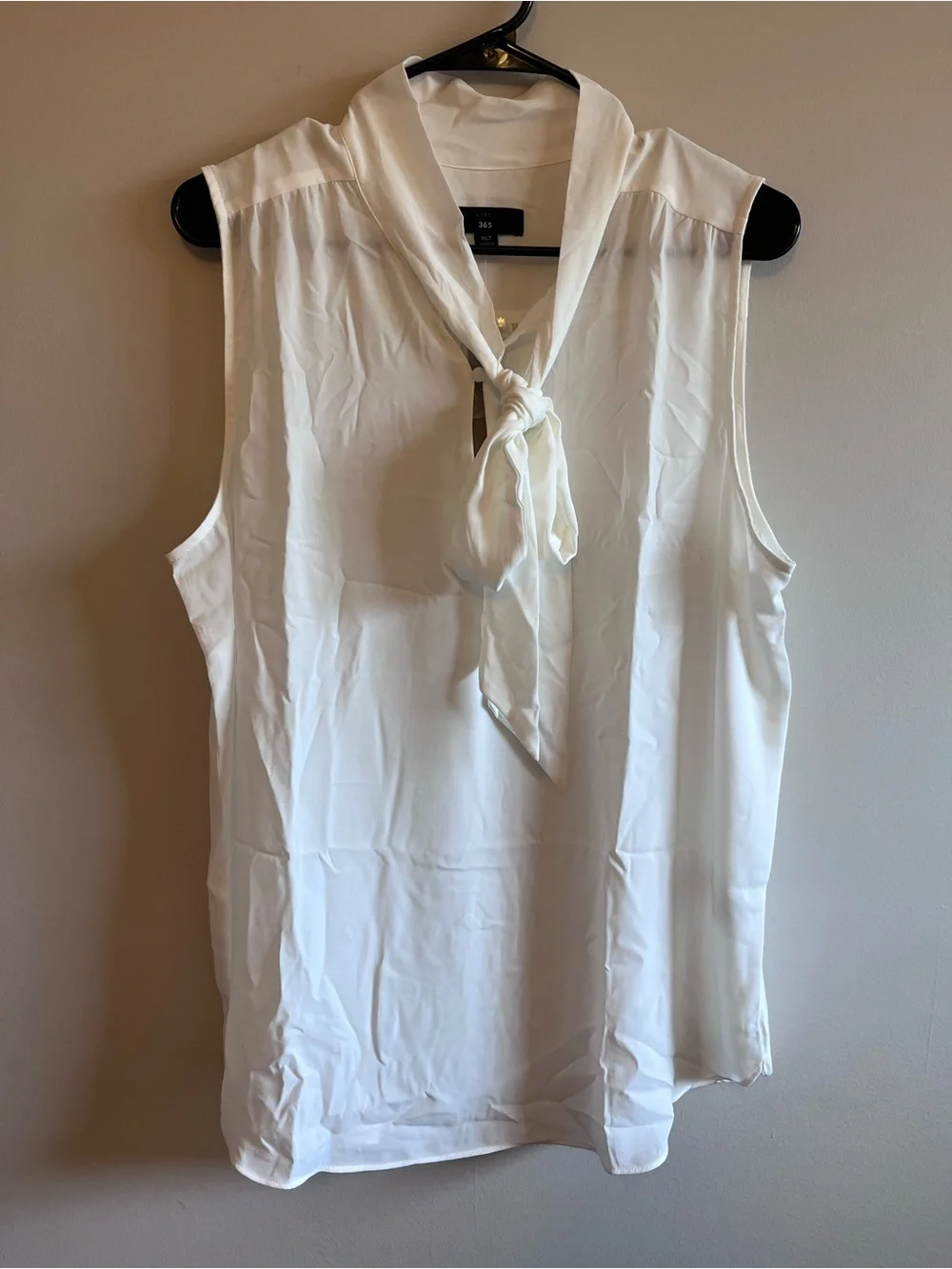 J. Crew Sleeveless Tie-Neck Blouse