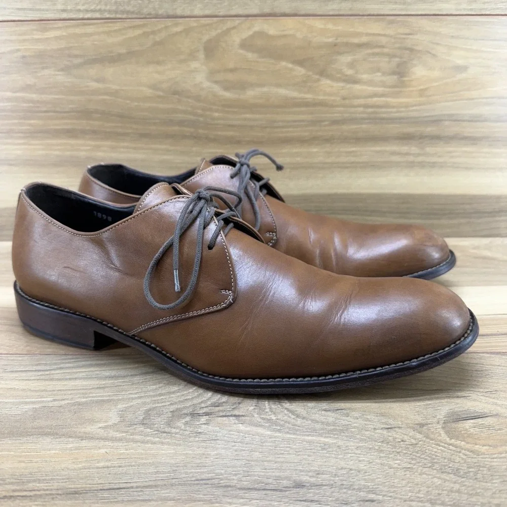 Too Boot New York 9 Adam Derrick Walnut Leather Dress Oxfords