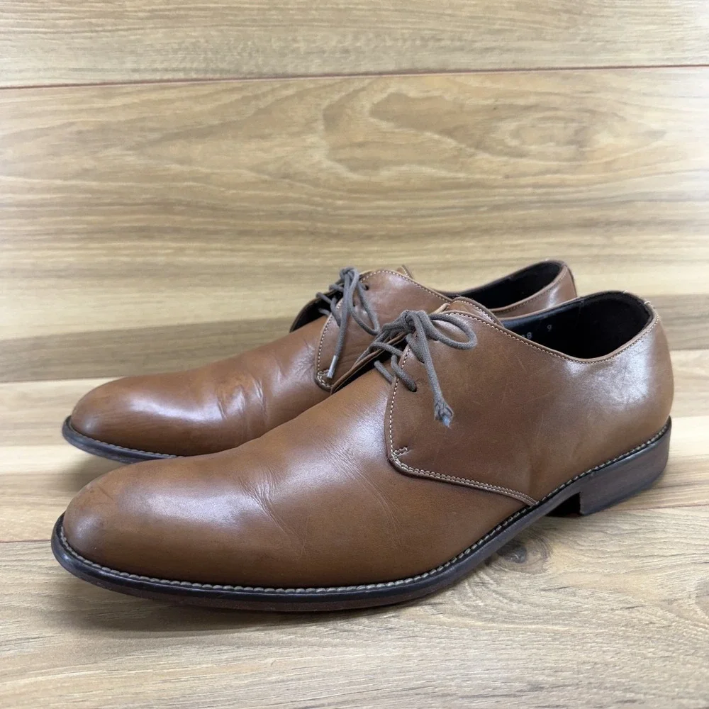 Too Boot New York 9 Adam Derrick Walnut Leather Dress Oxfords