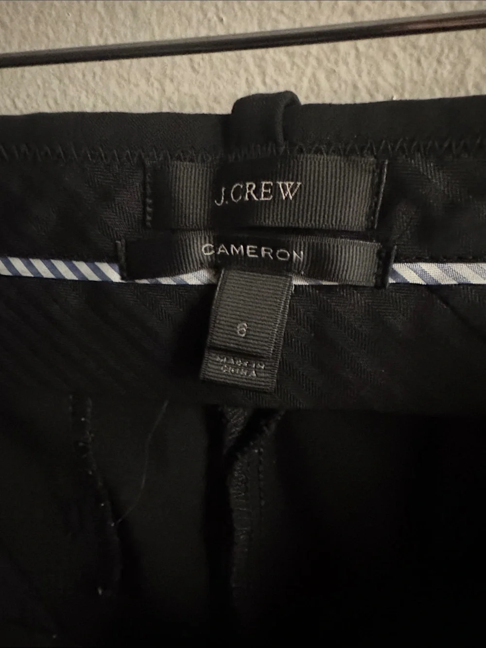 J. Crew Black High-Waist Dress Pants