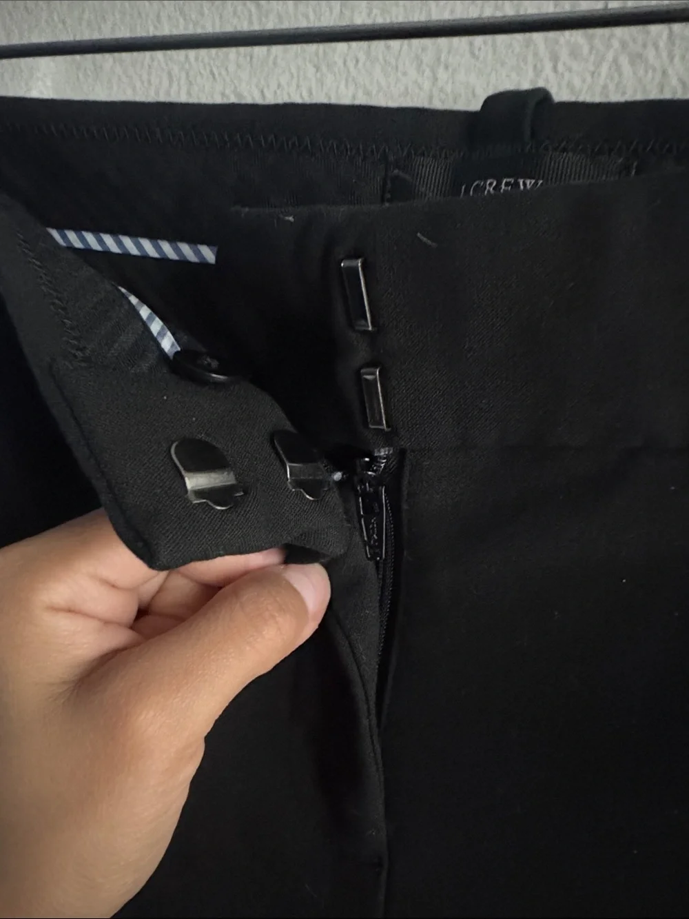 J. Crew Black High-Waist Dress Pants