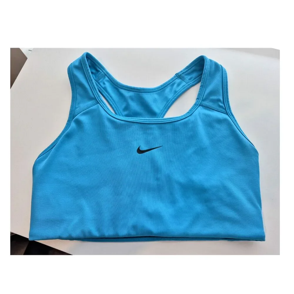 Nike Pro Dri-FIT Women’s Racerback Pullover Sports Bra S Blue BV3636-4AA