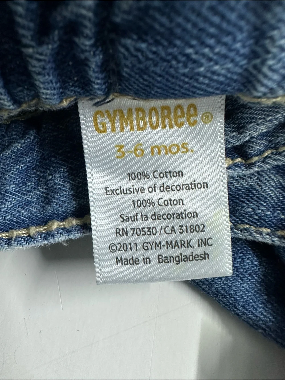 Gymboree Denim Capris with Pink Bloom Trim and Pink Bloomer