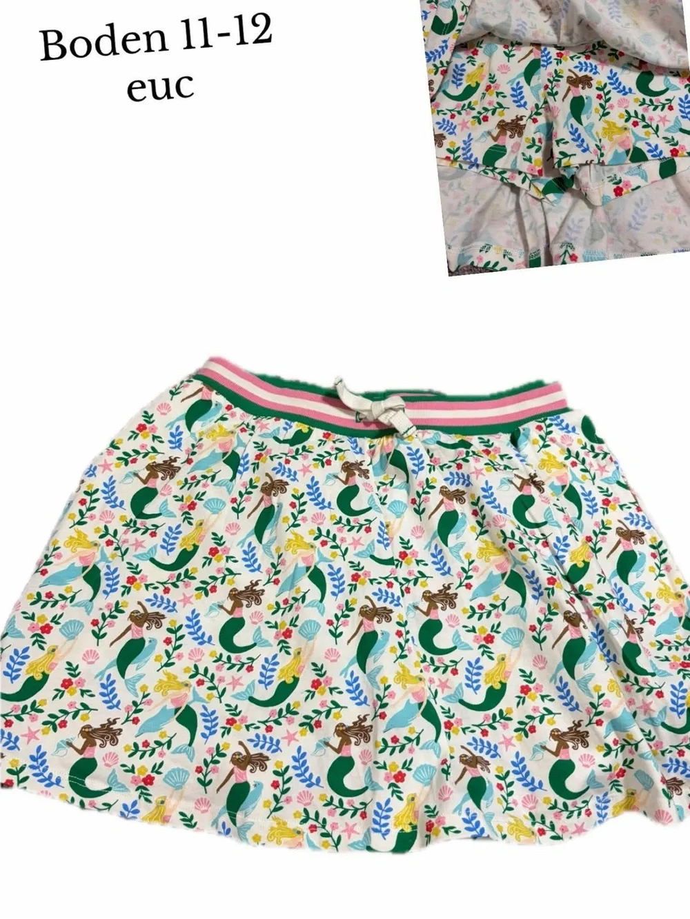 Mini boden 11-12 mermaid skirt skort