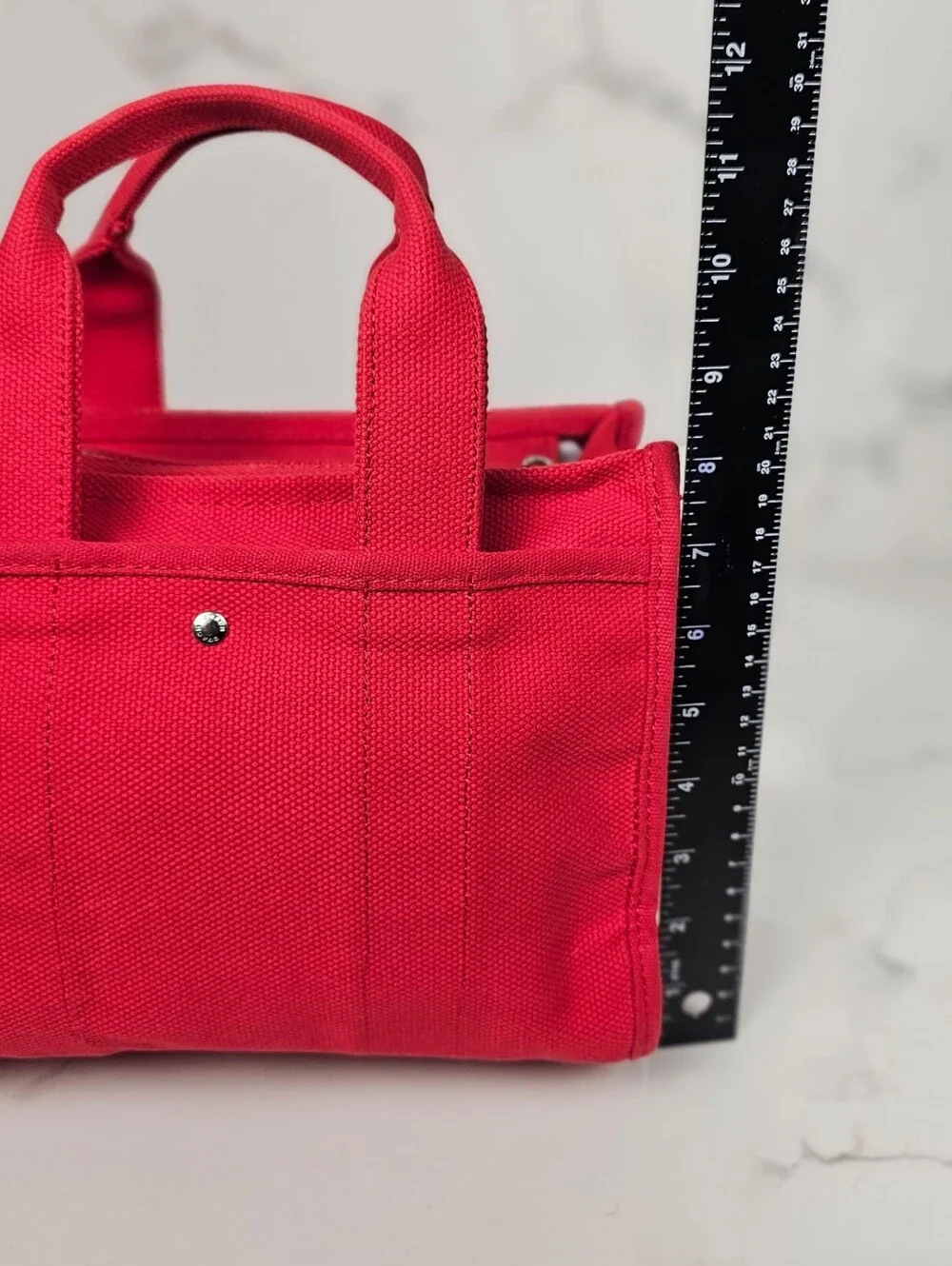 Coach Canvas Tote Bag Red New York Logo Crossbody Shoulder Purse‎