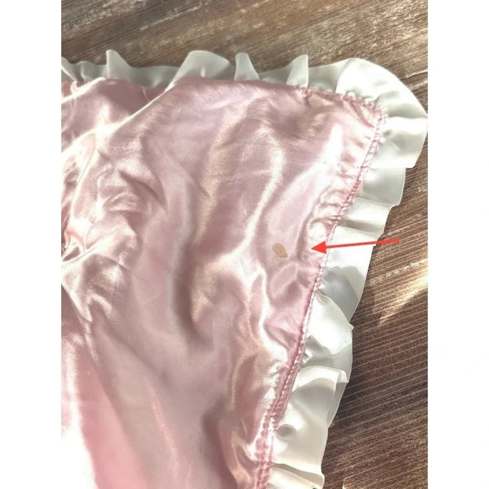 Baby Pink Plush Doll Lovey Security Blanket 