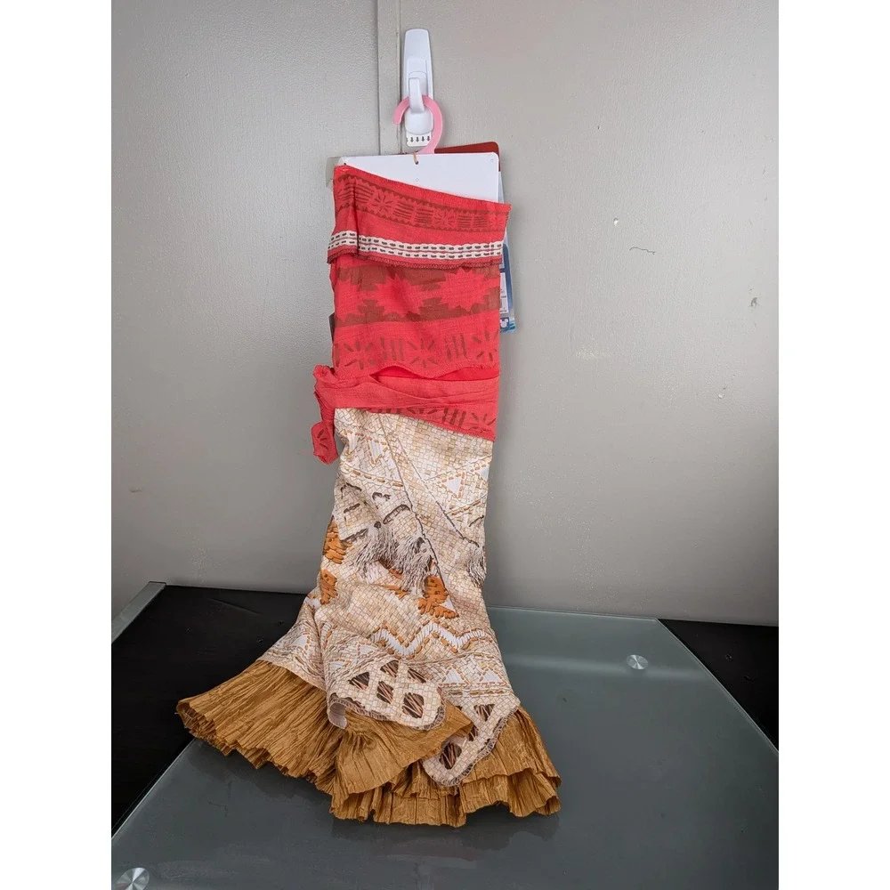 Disney Moana Girls Costume Dress Disguise Size Medium 7-8 Halloween Dress Up New