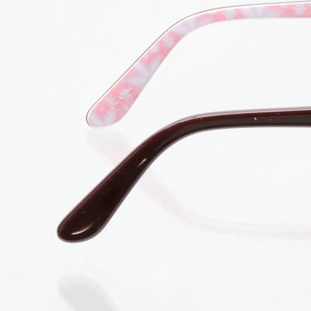 Pez Eyewear P12002 48-16-125 CRYSTAL PINK Eyeglass FRAMES ONLY - GOOD CONDITION