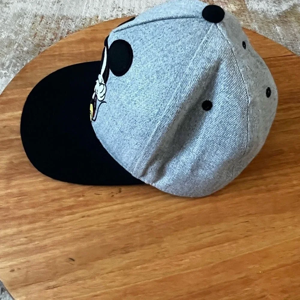 Disney Mickey Mouse Kids Hat‎ Cap - Embroidered Gray and Black OSFM