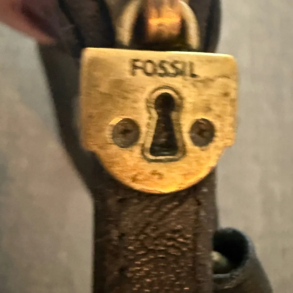 Fossil clasp dark card
