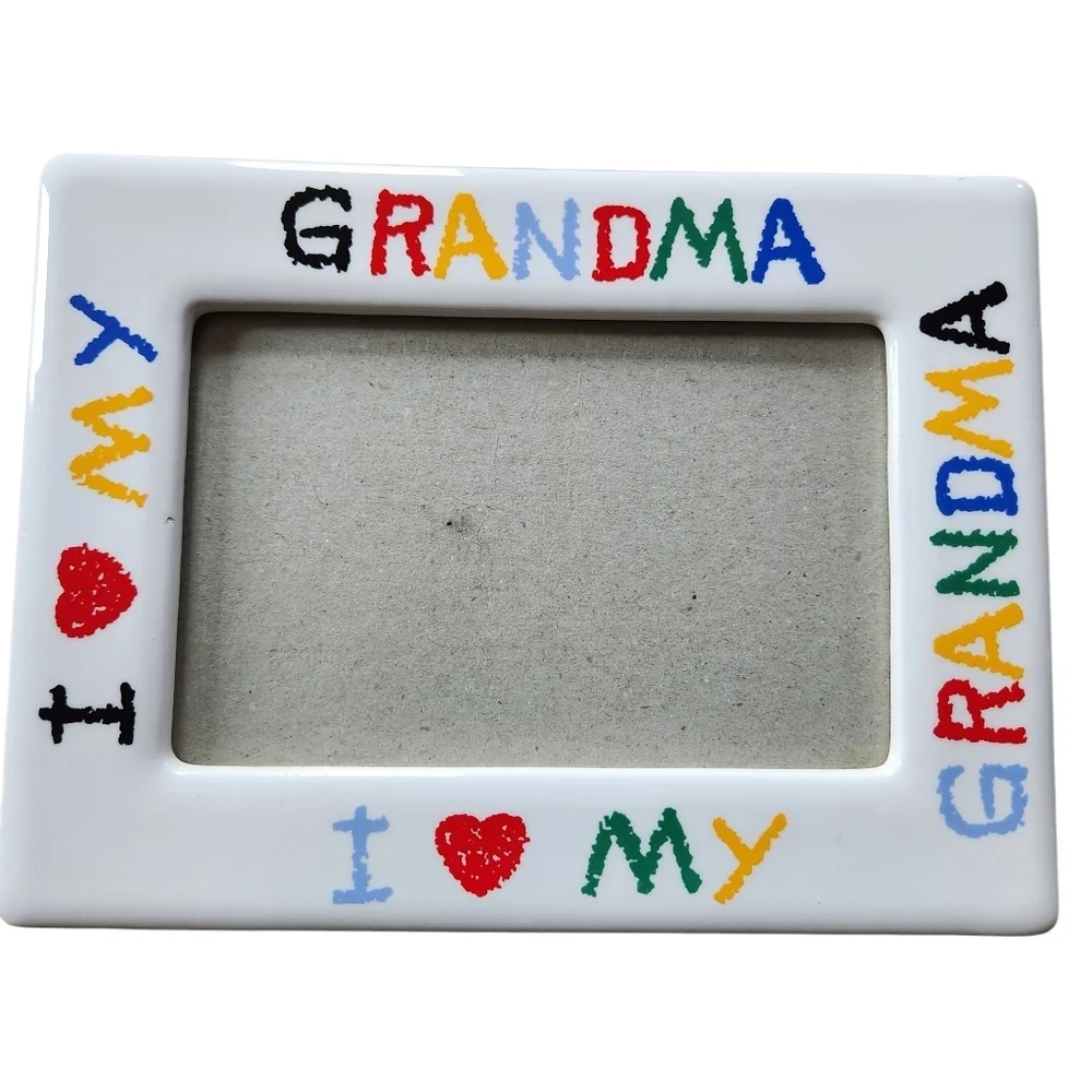 I Love My Grandma Ceramic Picture Frame