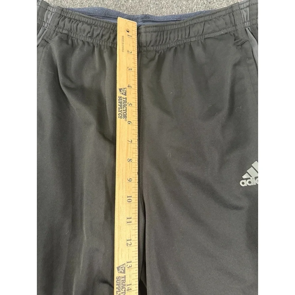 Adidas Track Pants Kids Medium Black Primegreen 3-Stripe Tiro Athletic Training