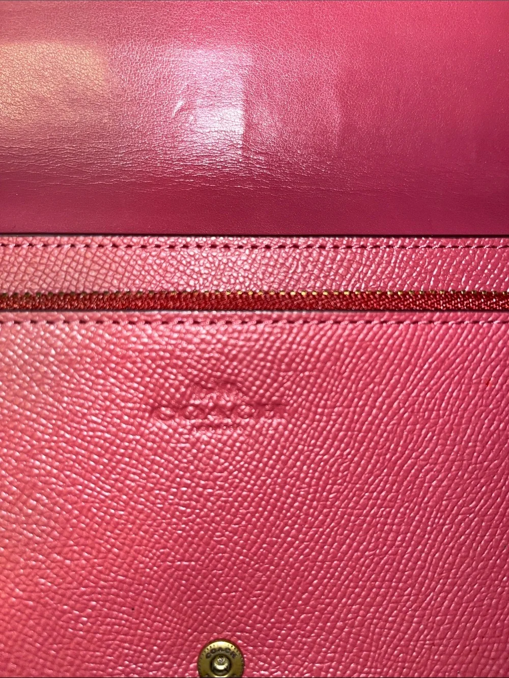 Coach sleek pink