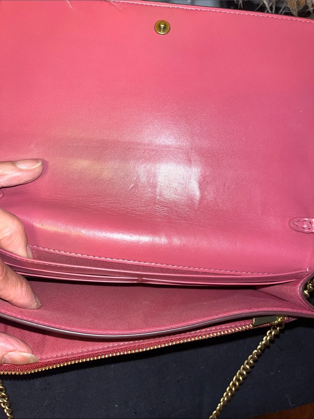Coach sleek pink