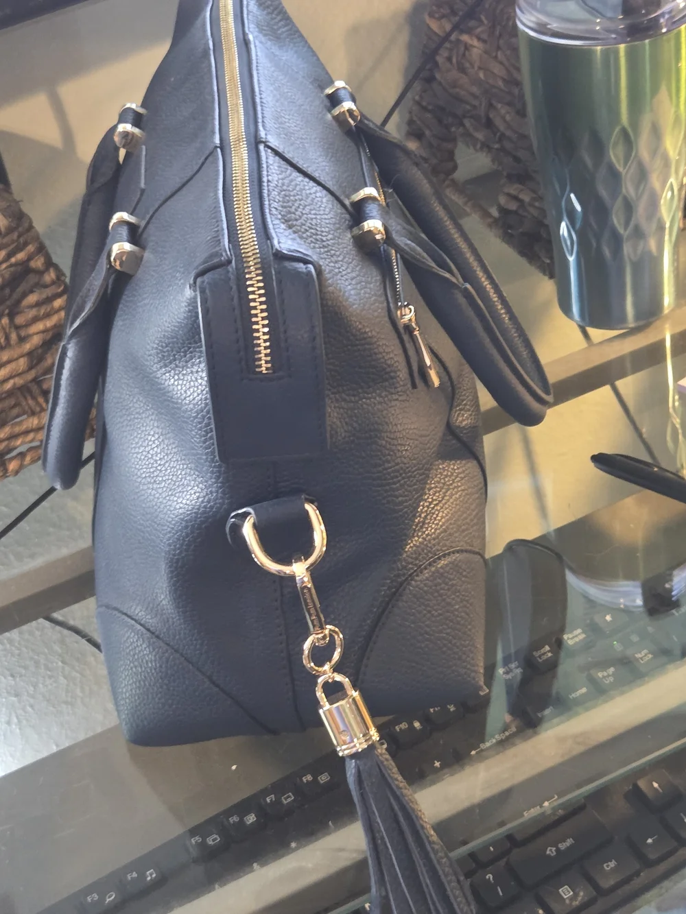 EUC Pom Pom London Greenwich Tote In Moonlight Blue