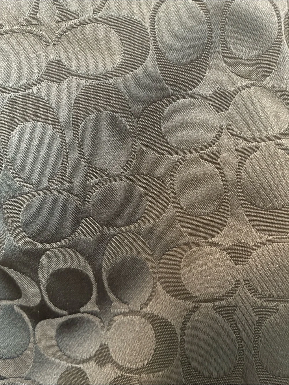 Coach Black Signature Shoulder Tote