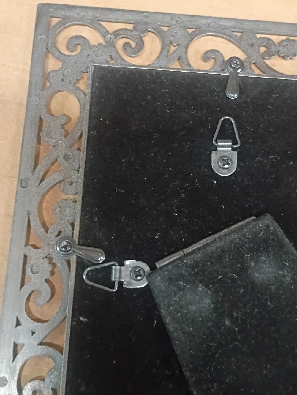 Jeweled Heirloom Faux Silver With Rhinestones Photo Frame For 4x6” Photos