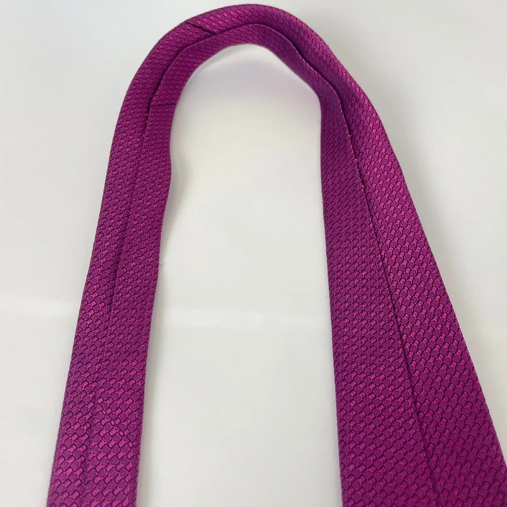 Robert Talbott Best of Class Necktie Magenta Purple Woven Silk Tie Formal Bright