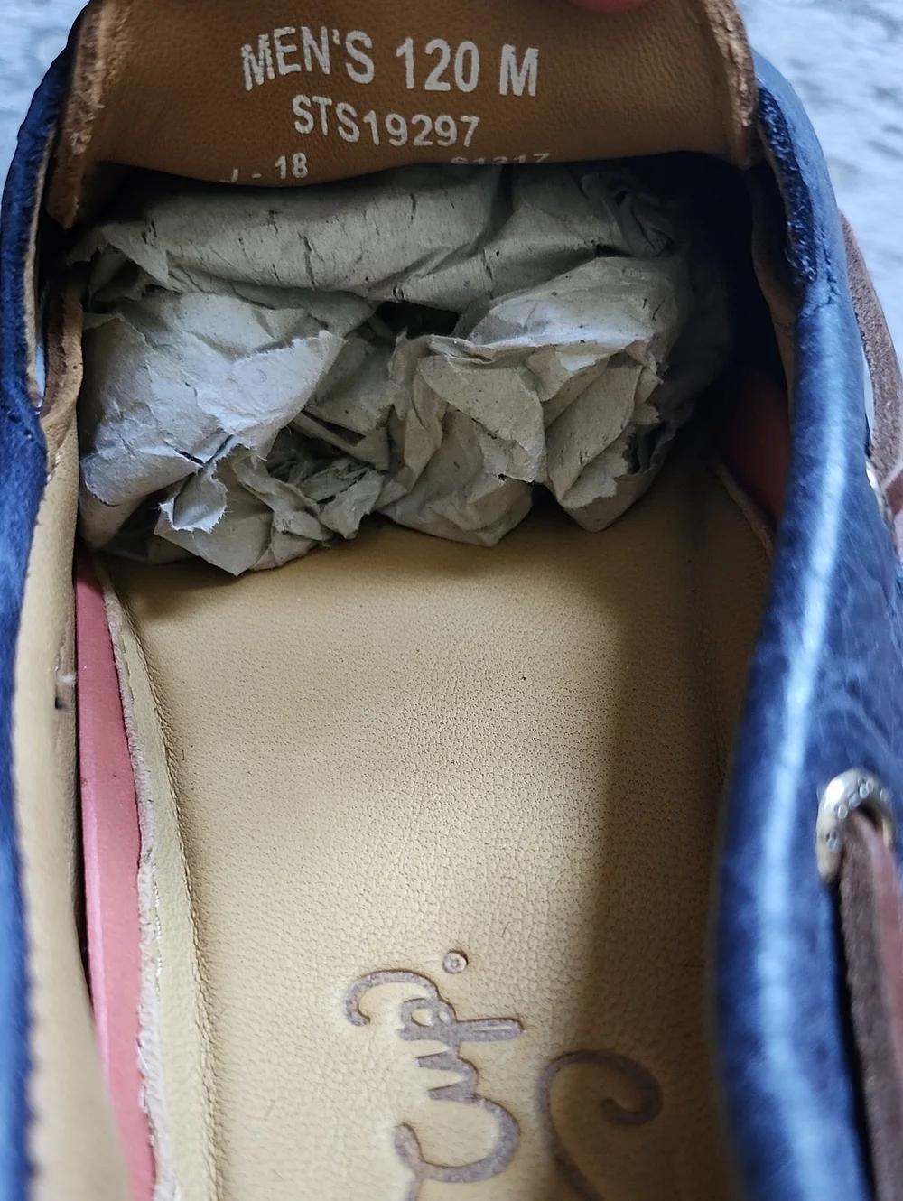 Sperry construction eyelets moccasin