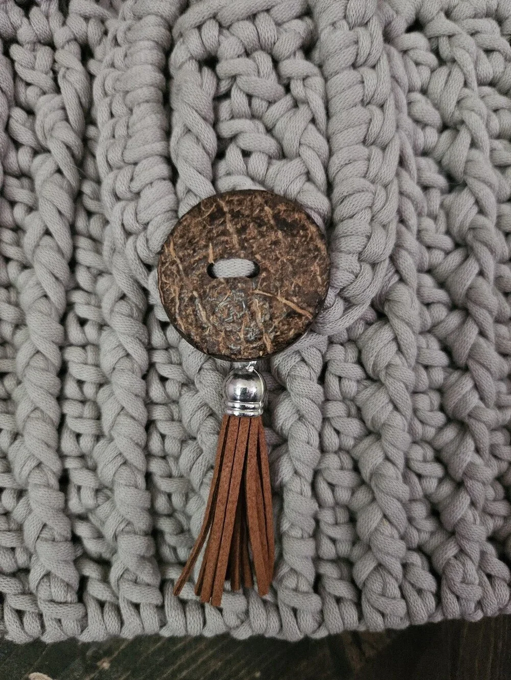 NEW Beige Adorable crochet macrame handbag Beach bag