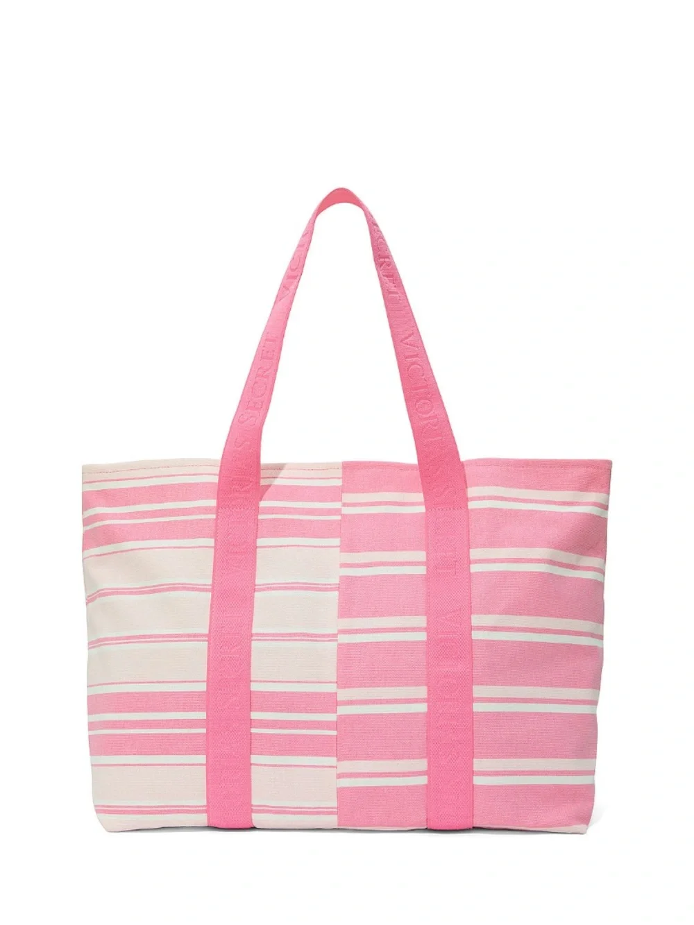 Victoria’s Secret Pink Striped Tote Bag with Packing Organizers