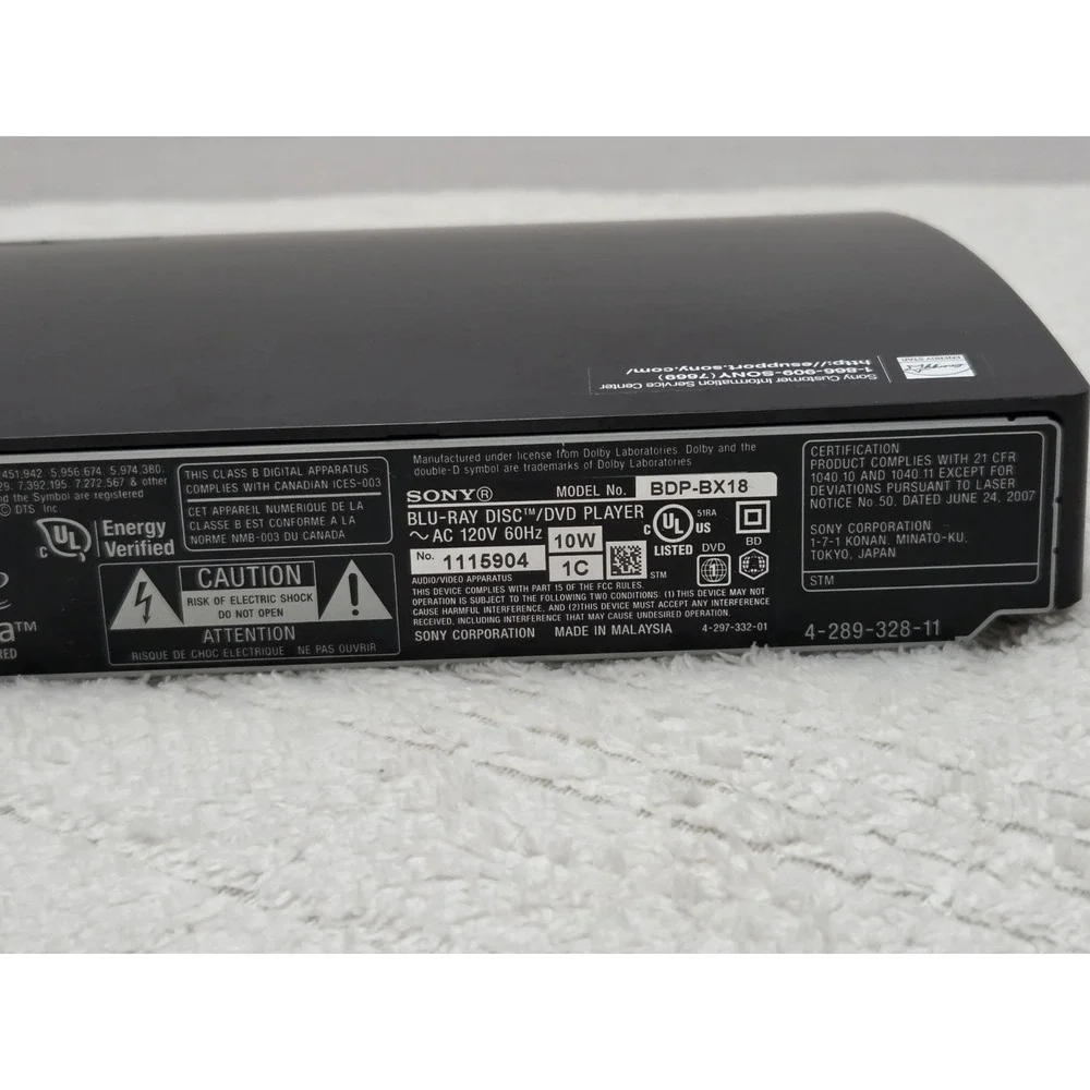 Sony bdp bx18