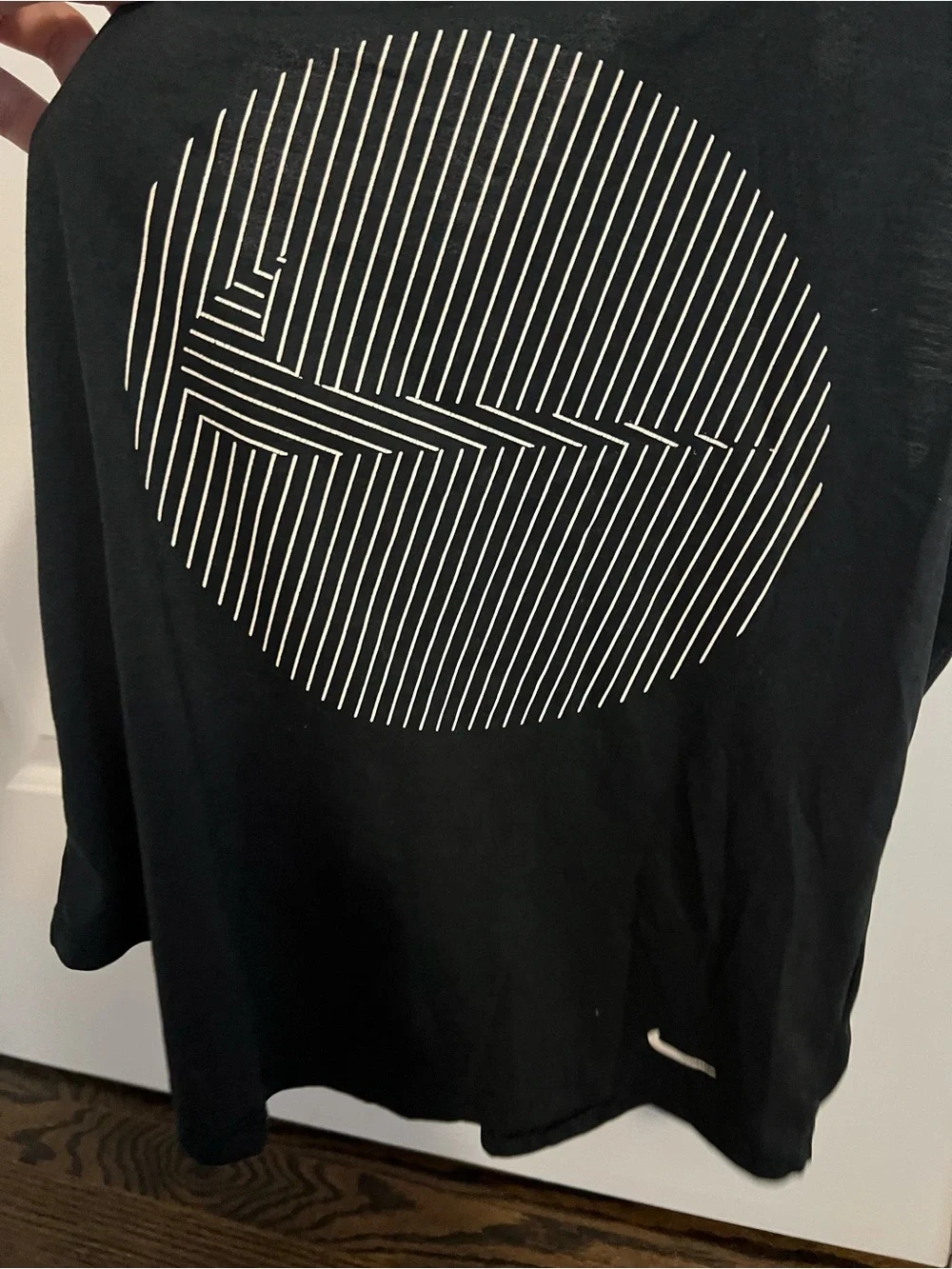 Women’s Nike Dri-Fit Black and White Athletic Tank Top Size Medium Racerback