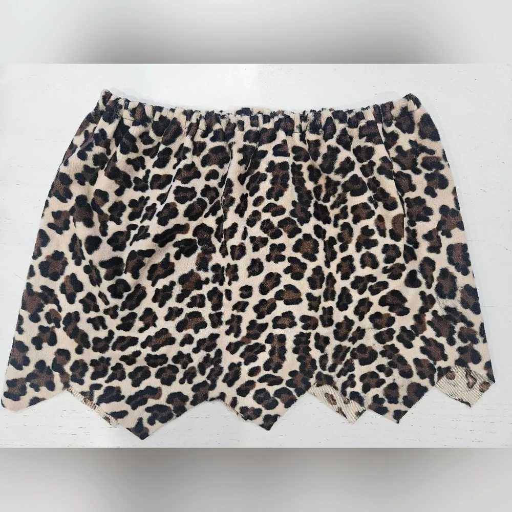 Girls Leopard Cheetah Skirt. Halloween Costume, Homemade Sewn 13