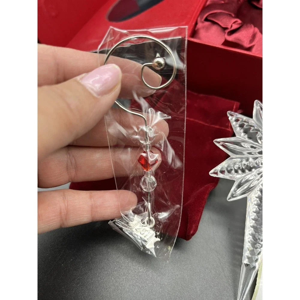 WATERFORD Crystal Snow Star Christmas Ornament 2011 NIB