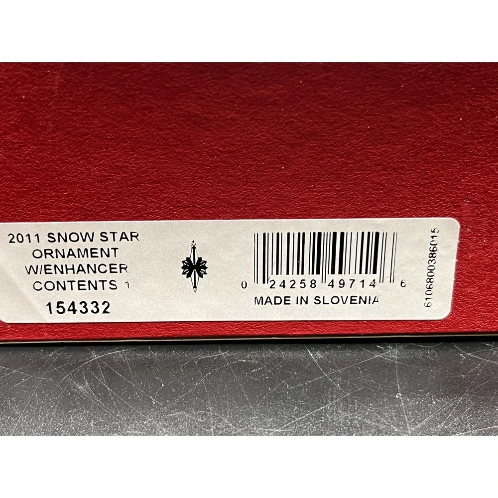 WATERFORD Crystal Snow Star Christmas Ornament 2011 NIB