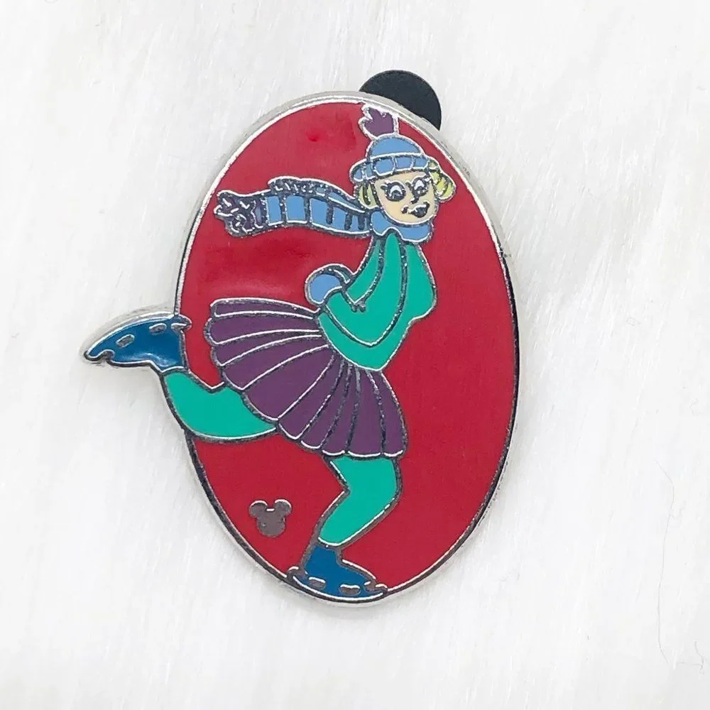 🔮 5/$25 Disney Mickey's Toontown Pinwheels‎ Skater Pin