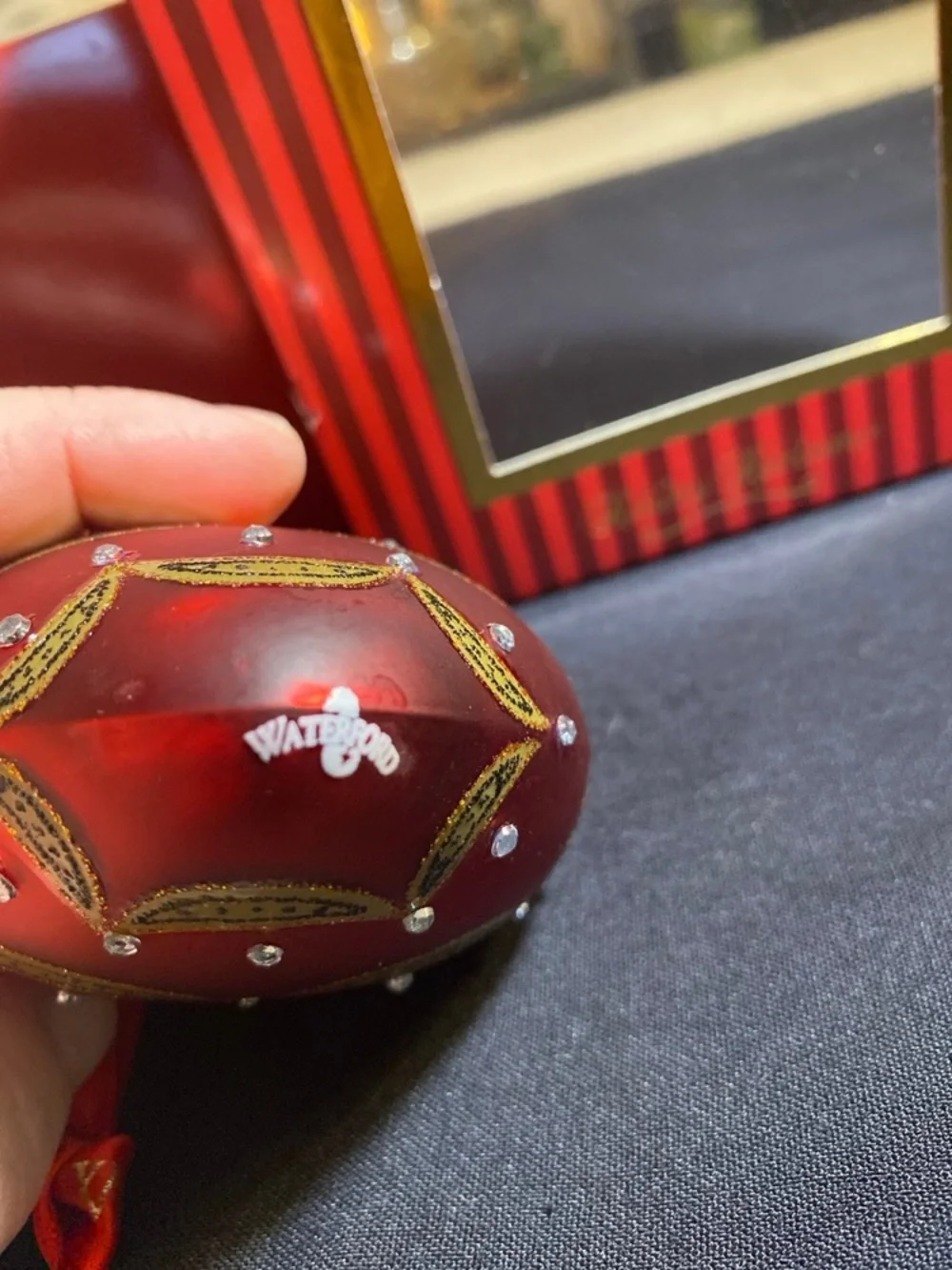 WATERFORD HOLIDAY HEIRLOOMS VICTORIAN JEWEL HEART CHRISTMAS ORNAMENT
