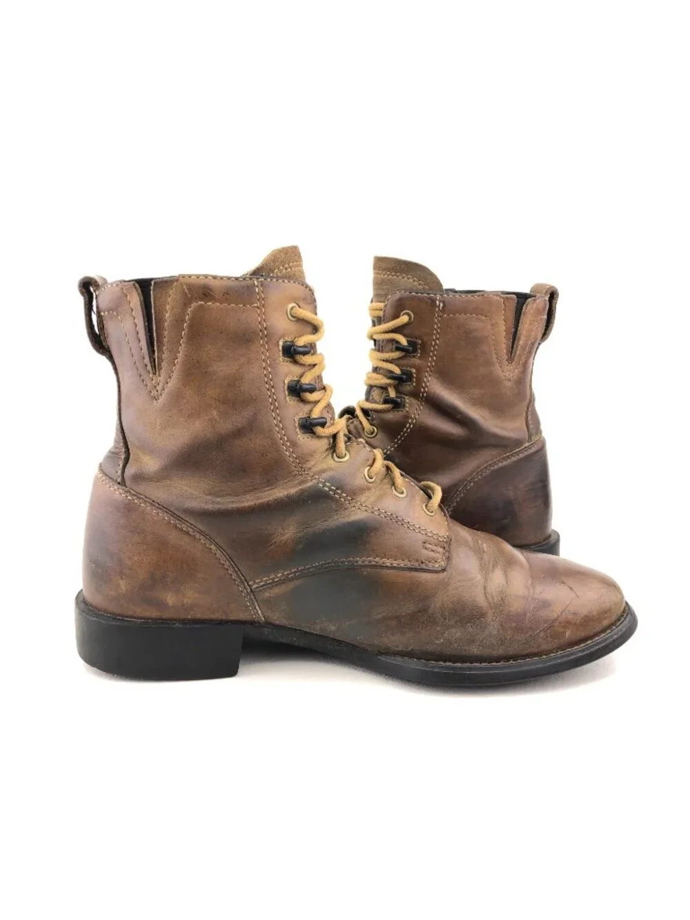 Ariat Heritage Lacer Brown Leather Western Boots 8B